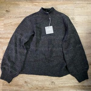 Marled Reunited Clothing turtleneck charcoal large sweater